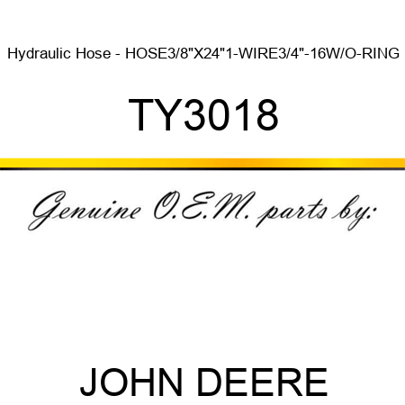 Hydraulic Hose - HOSE,3/8
