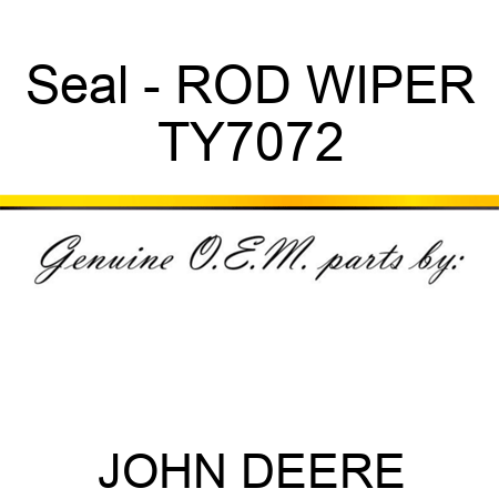 Seal - ROD WIPER TY7072