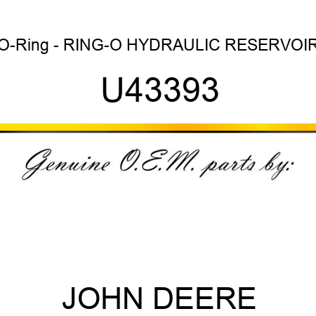 O-Ring - RING-O HYDRAULIC RESERVOIR U43393