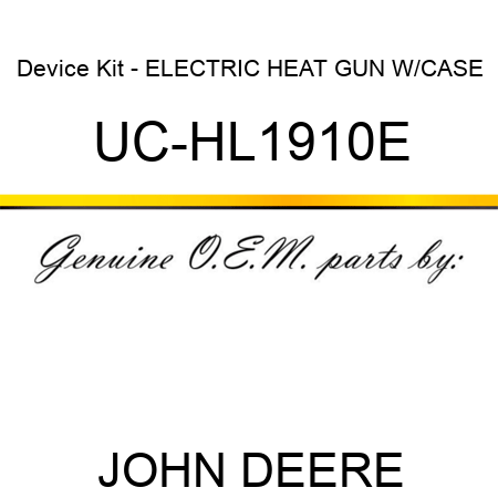 Device Kit - ELECTRIC HEAT GUN W/CASE UC-HL1910E
