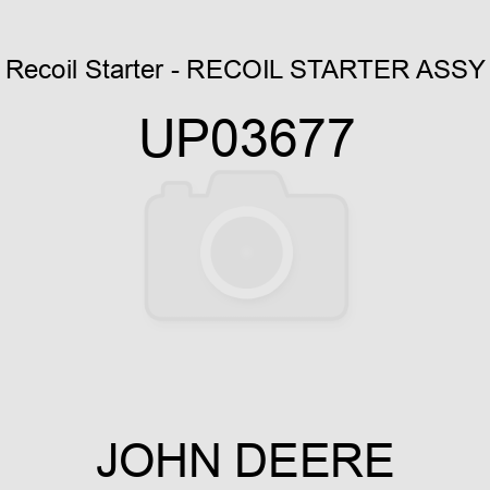Recoil Starter - RECOIL STARTER ASSY UP03677