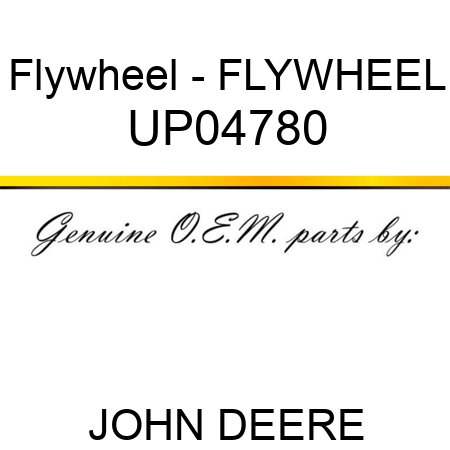 Flywheel - FLYWHEEL UP04780