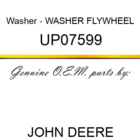 Washer - WASHER, FLYWHEEL UP07599