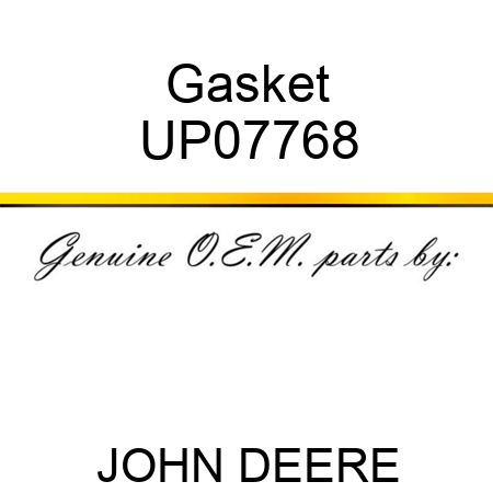 Gasket UP07768