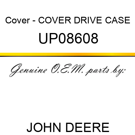 Cover - COVER, DRIVE CASE UP08608