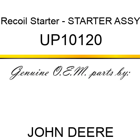 Recoil Starter - STARTER ASSY UP10120