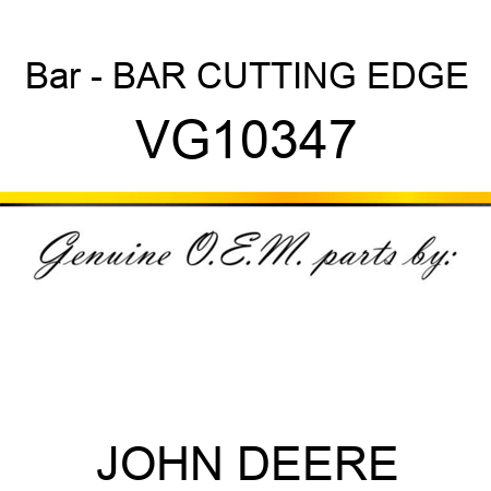 Bar - BAR, CUTTING EDGE VG10347