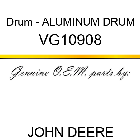 Drum - ALUMINUM DRUM VG10908