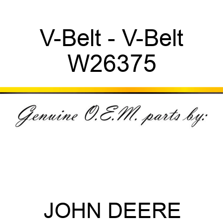 V-Belt - V-Belt W26375