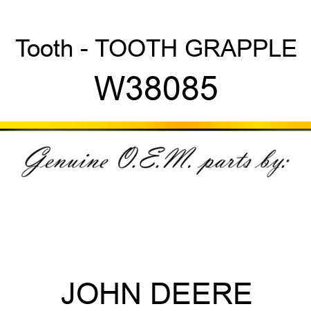 Tooth - TOOTH, GRAPPLE W38085