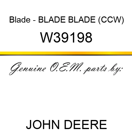 Blade - BLADE, BLADE (CCW) W39198