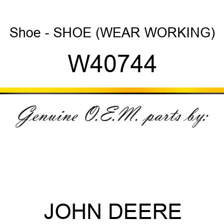 Shoe - SHOE (WEAR, WORKING) W40744