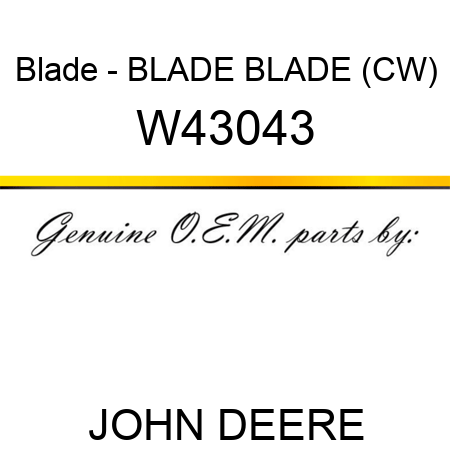 Blade - BLADE, BLADE (CW) W43043