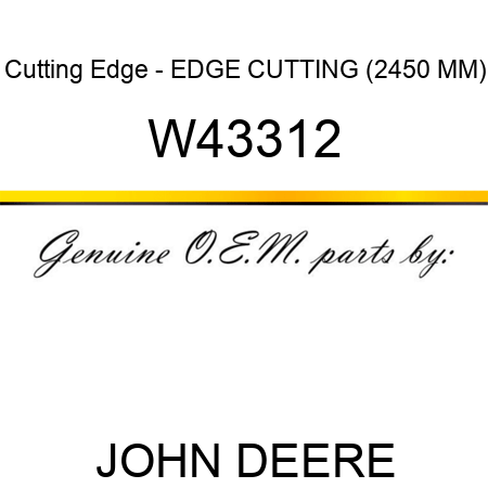 Cutting Edge - EDGE, CUTTING (2450 MM) W43312