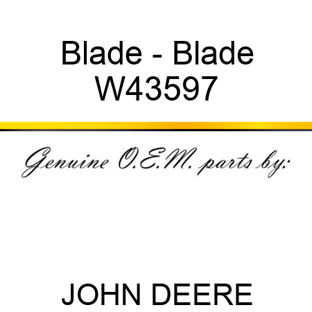 Blade - Blade W43597