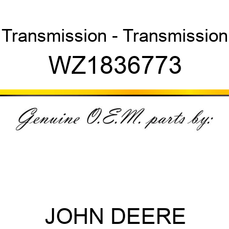 Transmission - Transmission WZ1836773