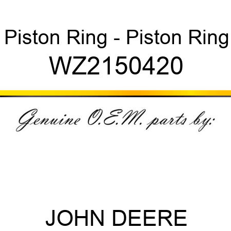 Piston Ring - Piston Ring WZ2150420