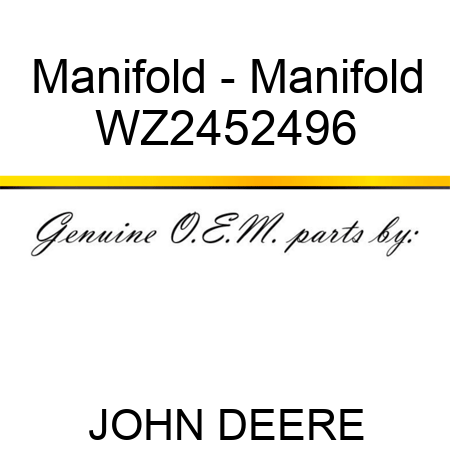 Manifold - Manifold WZ2452496
