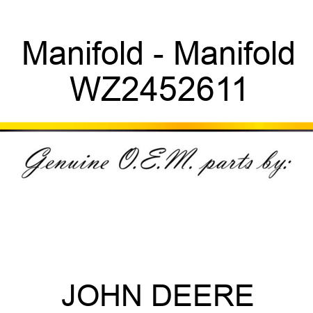 Manifold - Manifold WZ2452611