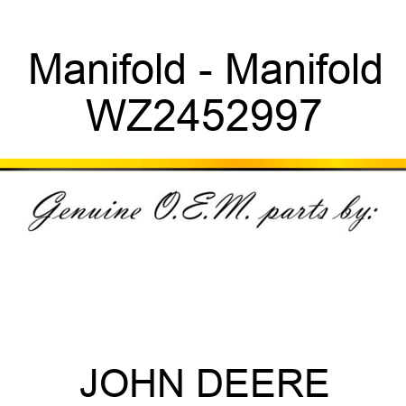 Manifold - Manifold WZ2452997