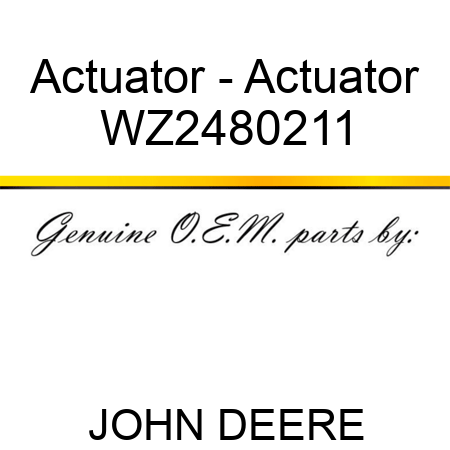 Actuator - Actuator WZ2480211