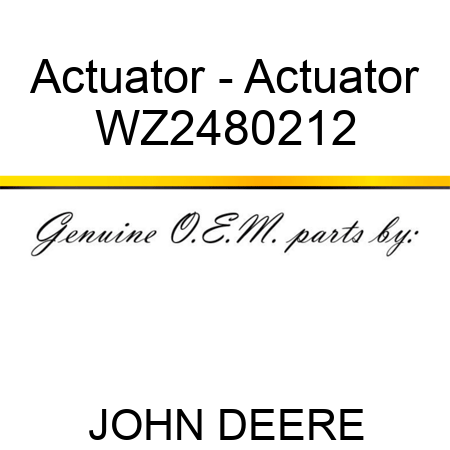 Actuator - Actuator WZ2480212