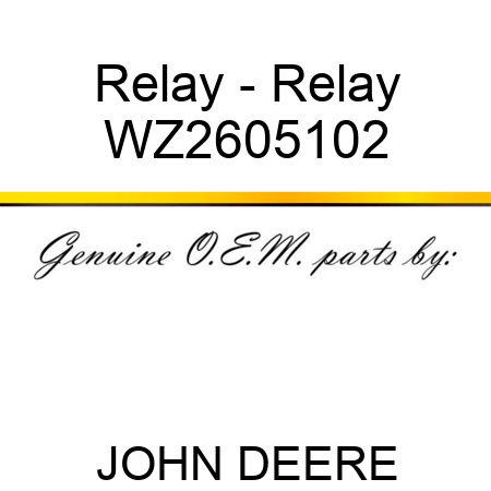 Relay - Relay WZ2605102
