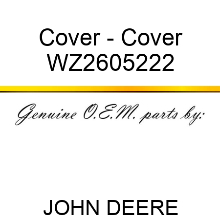 Cover - Cover WZ2605222