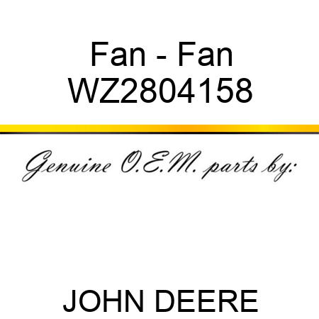 Fan - Fan WZ2804158