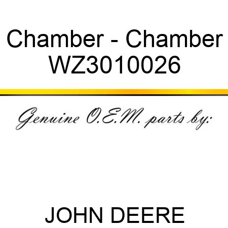 Chamber - Chamber WZ3010026