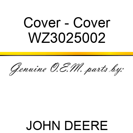 Cover - Cover WZ3025002