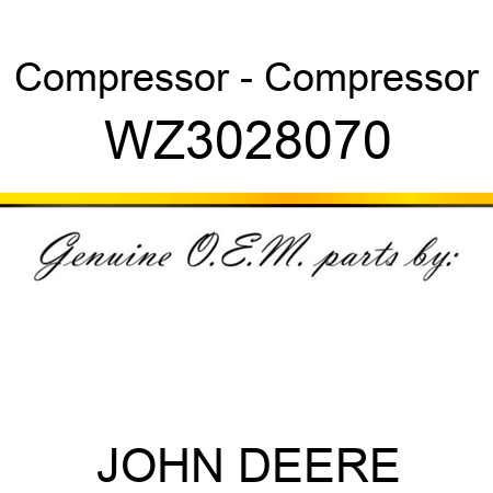 Compressor - Compressor WZ3028070