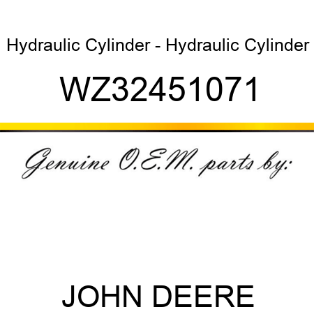 Hydraulic Cylinder - Hydraulic Cylinder WZ32451071