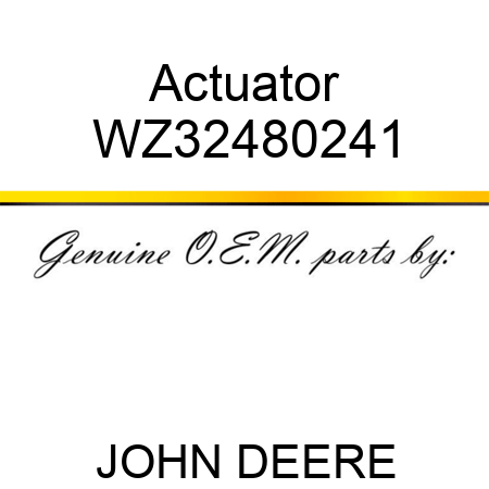 Actuator WZ32480241