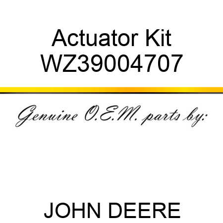 Actuator Kit WZ39004707