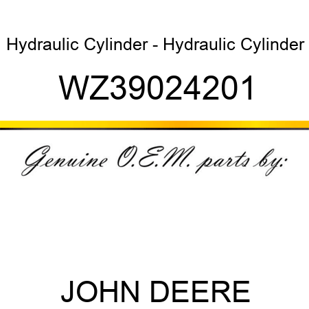 Hydraulic Cylinder - Hydraulic Cylinder WZ39024201
