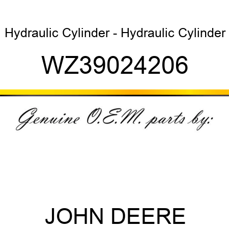 Hydraulic Cylinder - Hydraulic Cylinder WZ39024206