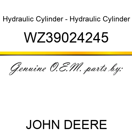 Hydraulic Cylinder - Hydraulic Cylinder WZ39024245