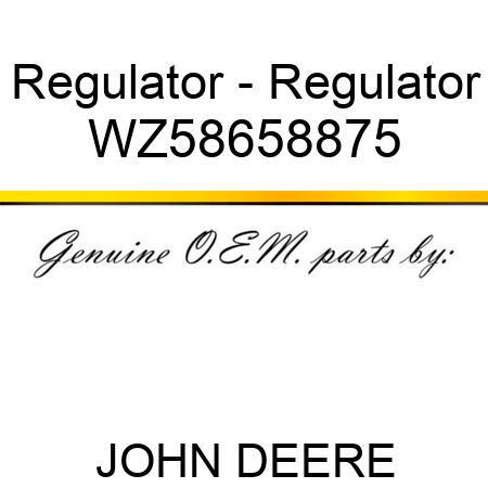 Regulator - Regulator WZ58658875