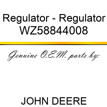 Regulator - Regulator WZ58844008