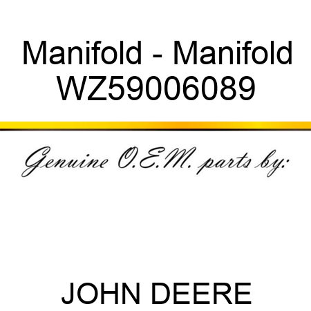 Manifold - Manifold WZ59006089