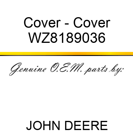 Cover - Cover WZ8189036