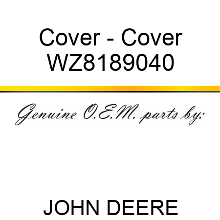 Cover - Cover WZ8189040