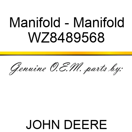 Manifold - Manifold WZ8489568