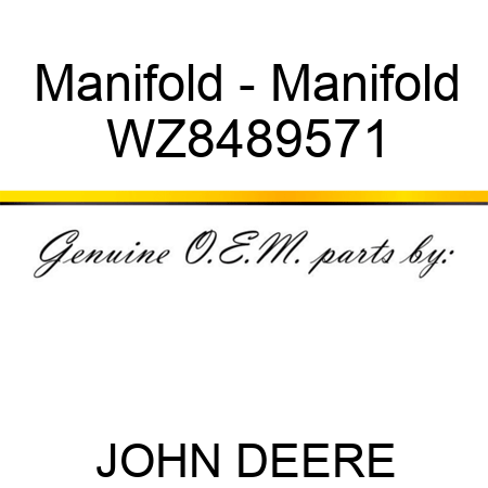 Manifold - Manifold WZ8489571
