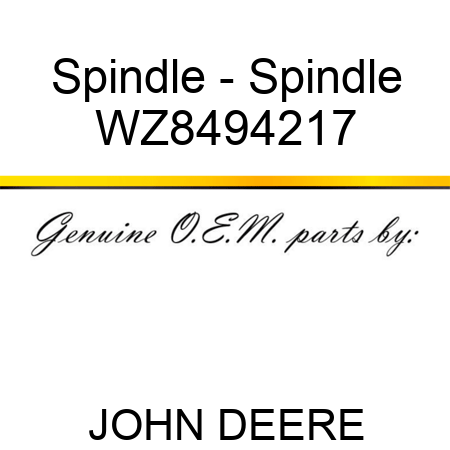 Spindle - Spindle WZ8494217