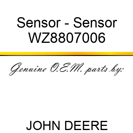 Sensor - Sensor WZ8807006