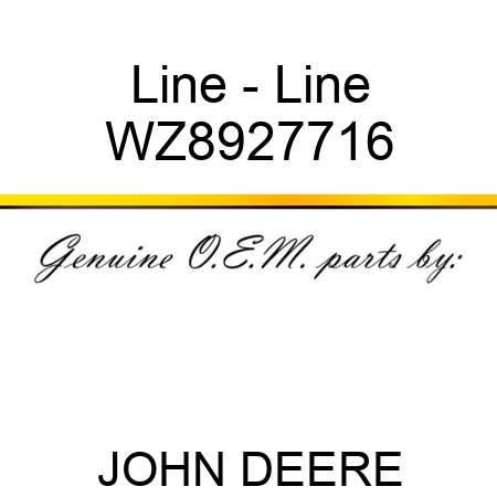 Line - Line WZ8927716