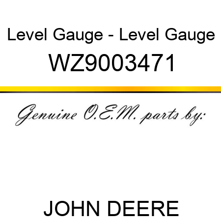 Level Gauge - Level Gauge WZ9003471