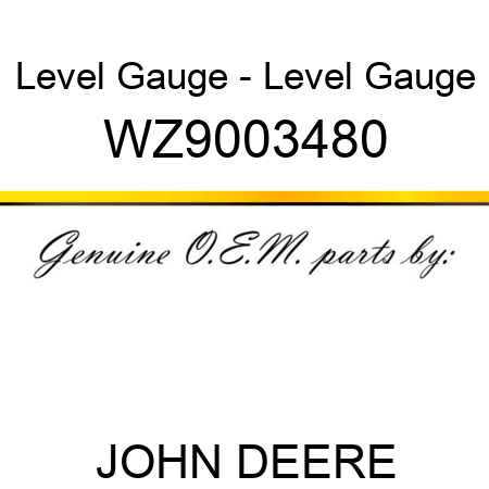 Level Gauge - Level Gauge WZ9003480